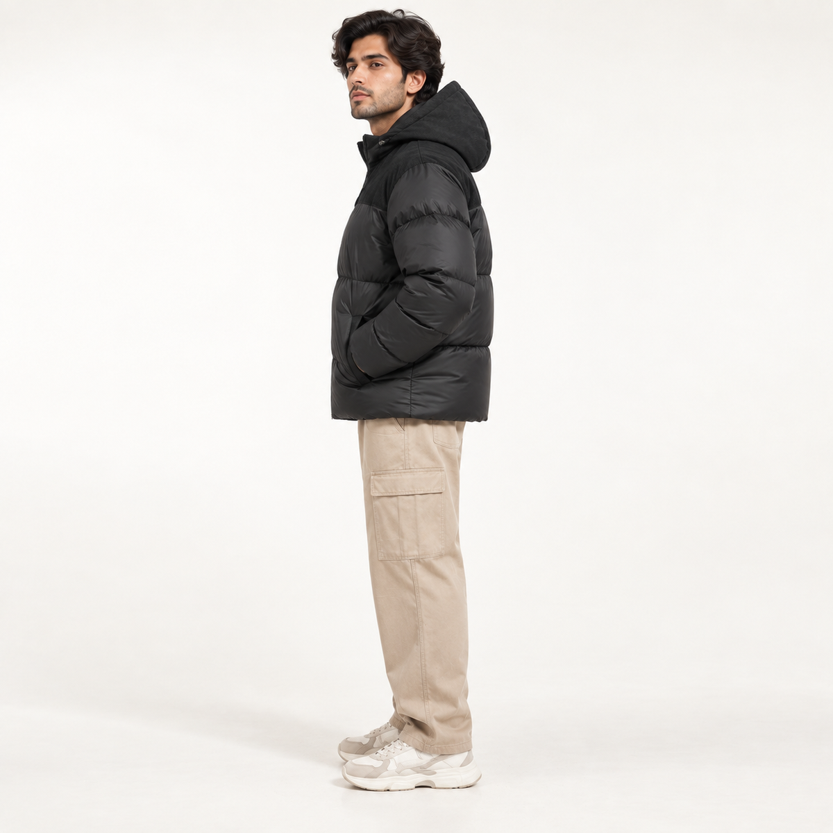 Kotrai Classic Bomber Jacket with Removable Hood