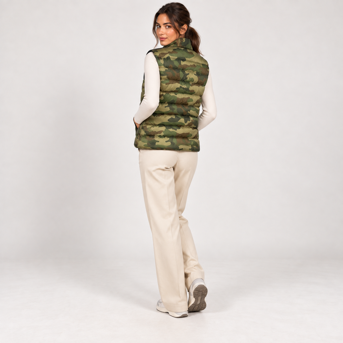 Army Camo Puffer Jacket