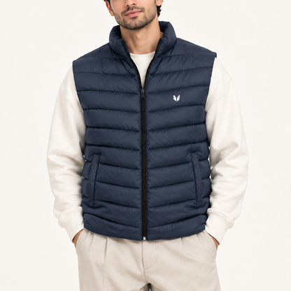 Wave Sleeveless Puffer Jacket