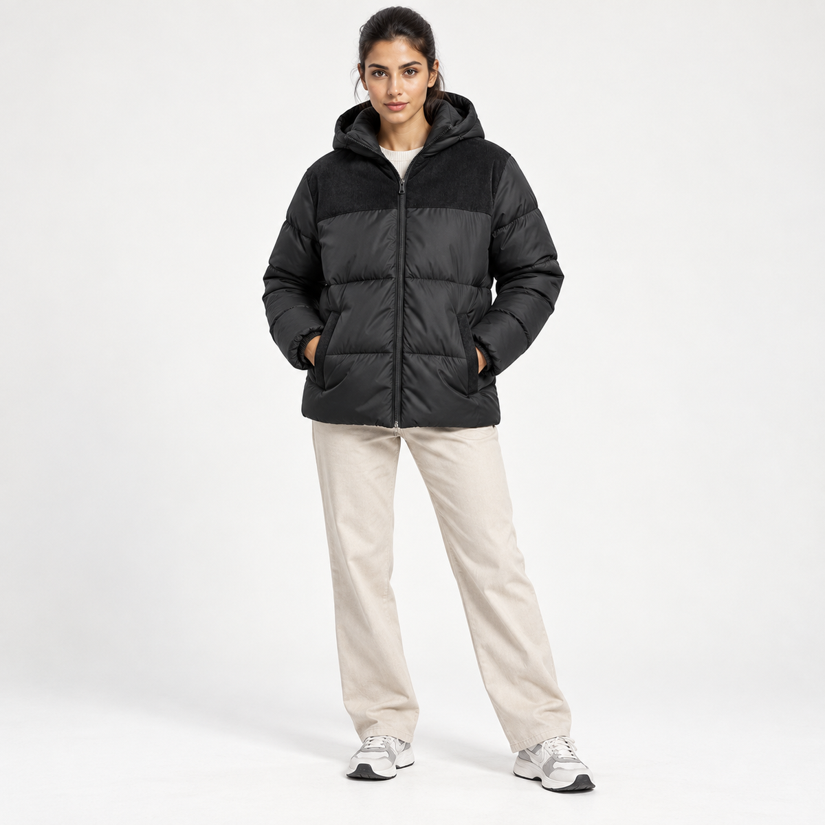 Kotrai Classic Bomber Jacket with Removable Hood