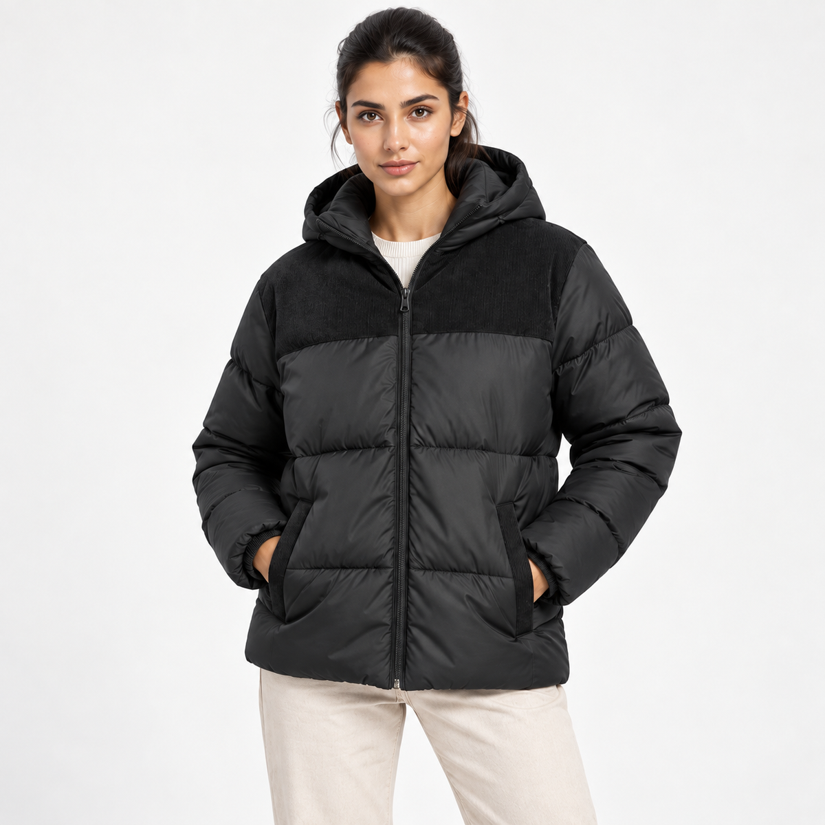Kotrai Classic Bomber Jacket with Removable Hood