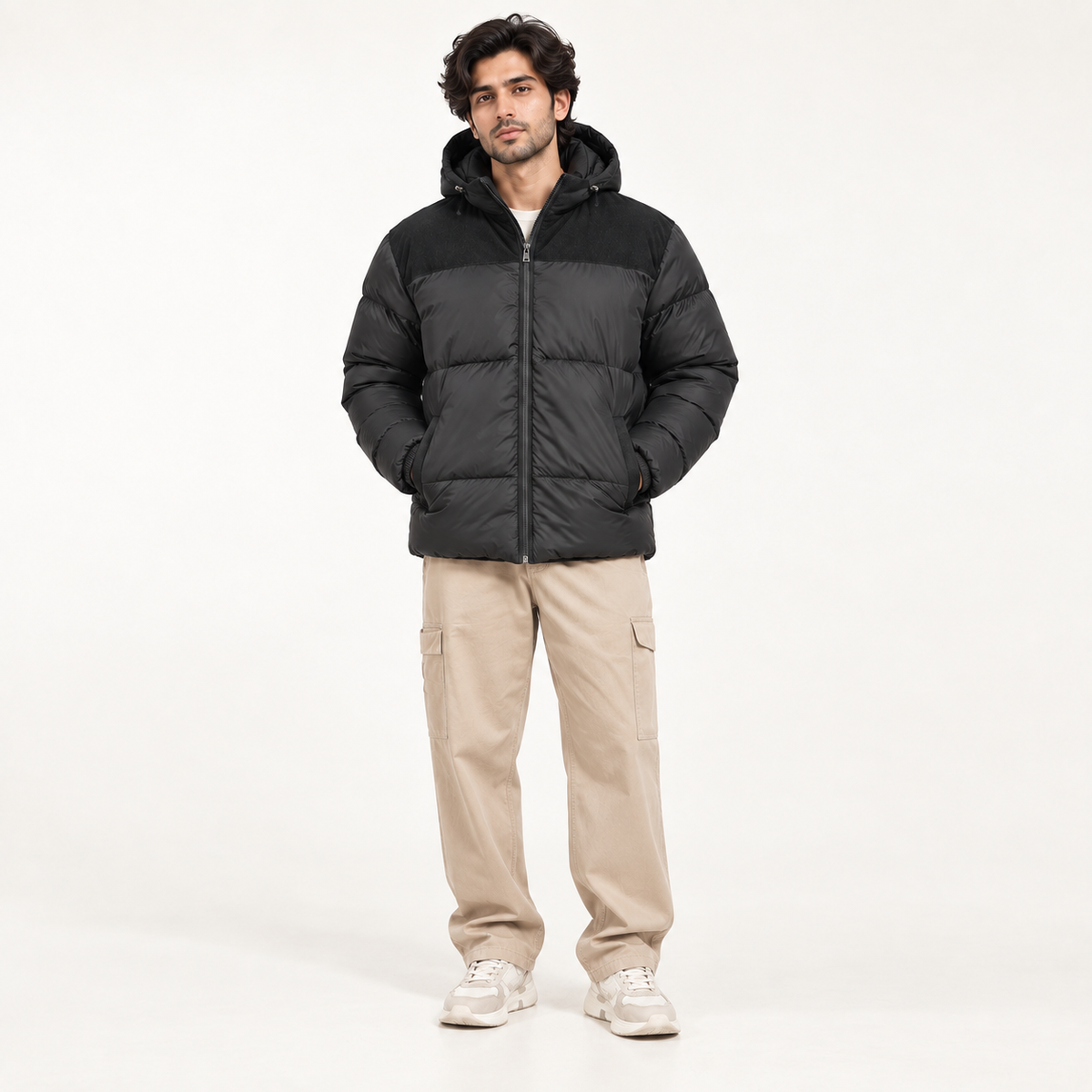 Kotrai Classic Bomber Jacket with Removable Hood