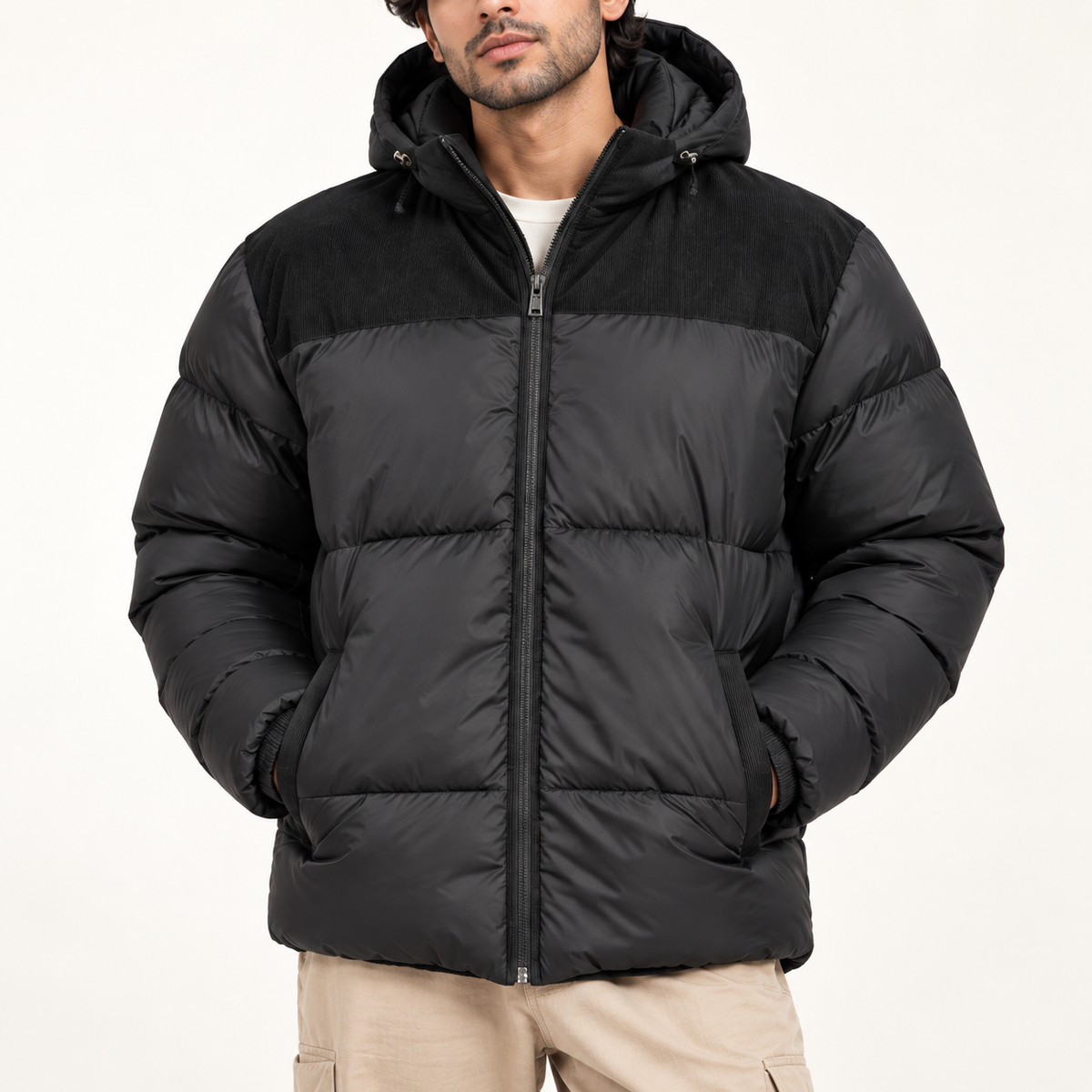 Kotrai Classic Bomber Jacket with Removable Hood