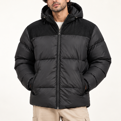 Kotrai Classic Bomber Jacket with Removable Hood