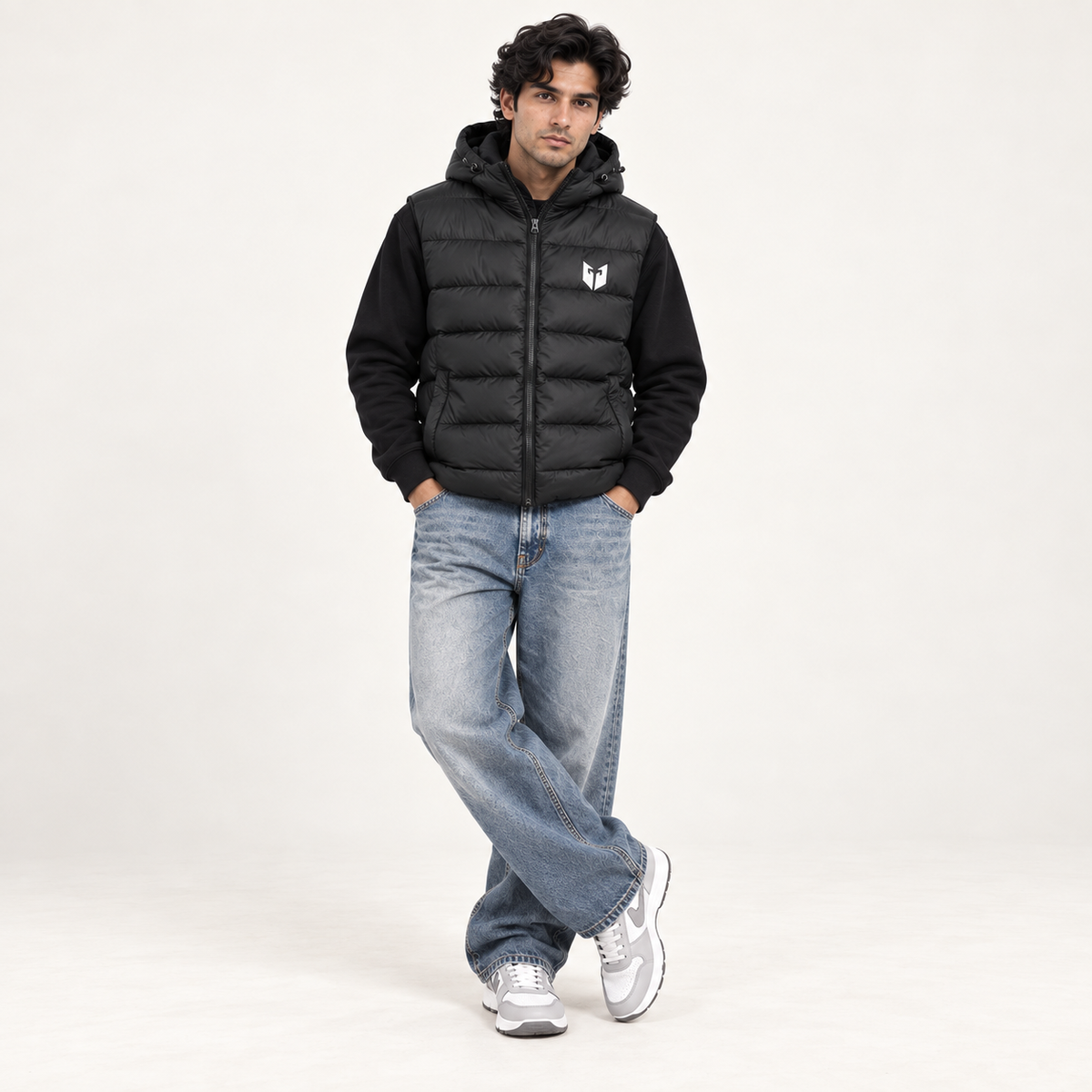 Black Padded Puffer Jacket