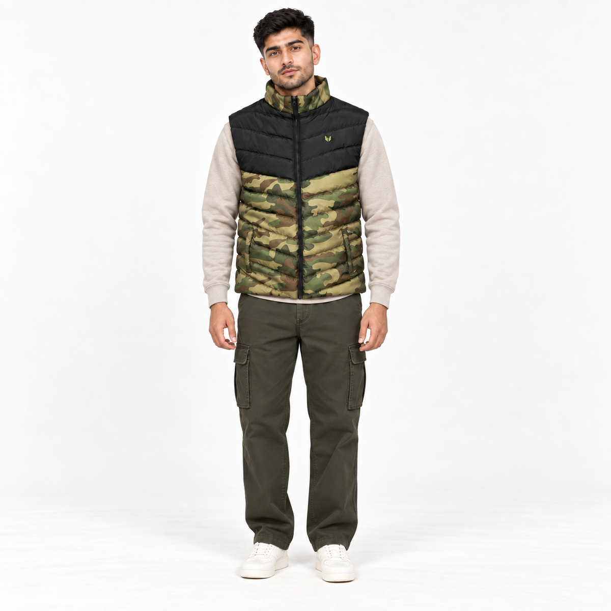 Army Camo Puffer Jacket