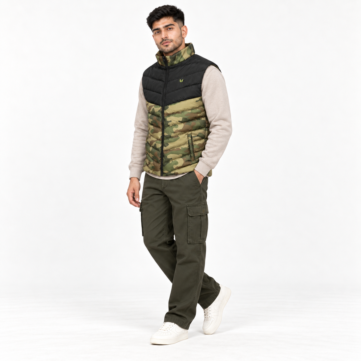 Army Camo Puffer Jacket