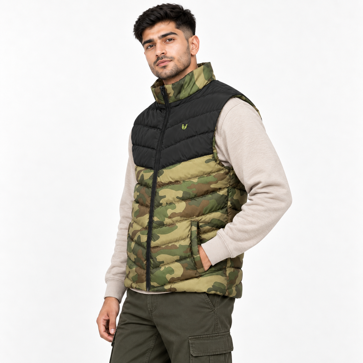 Army Camo Puffer Jacket