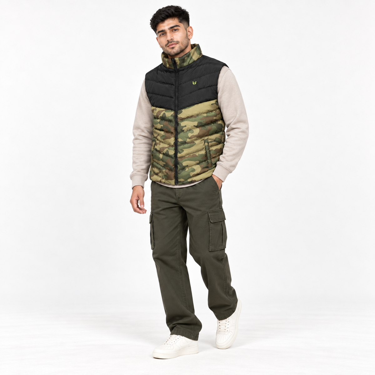 Army Camo Puffer Jacket