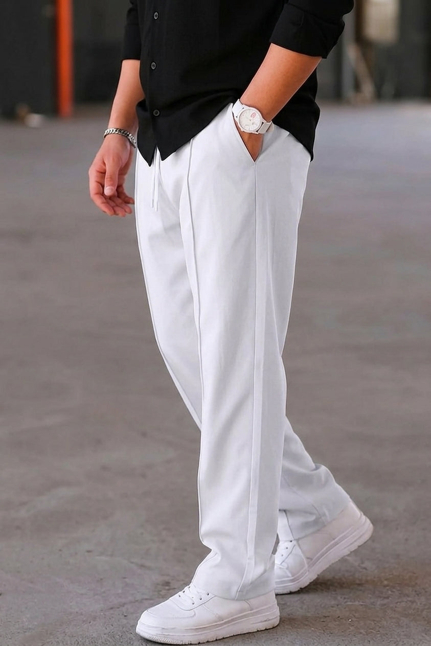 Casual Straight SpandexDry Pant Trouser - Optic White