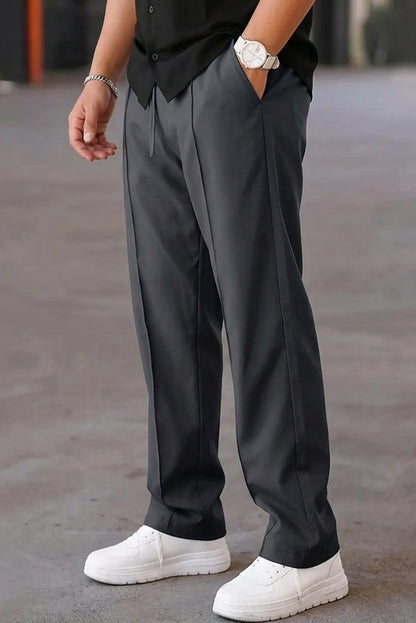 Casual Straight SpandexDry Pant Trouser -  Charcoal