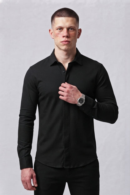 Prime Spandex Dress Shirt - Black